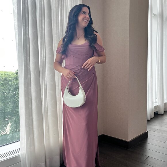 Azazie Emeralda Dress - Colour Amethyst - Picture 6 of 6